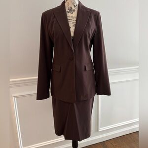 The Limited Brown Blazer & Skirt Set size S/6